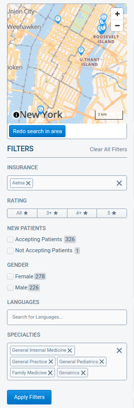Search Form Filters